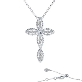 Lafonn Simulated Vintage Style Diamond Cross Pendant