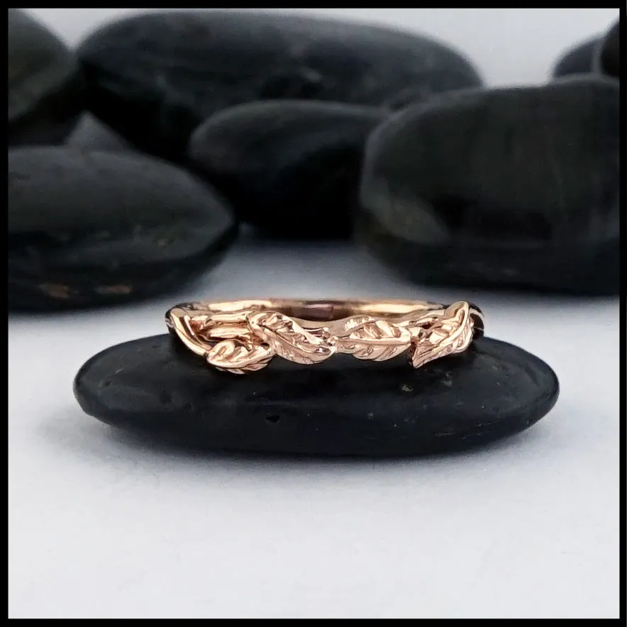 Leaf and Vine Wedding Band