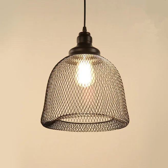 LED Multi-design Metal Net Lampshade Pendant Light