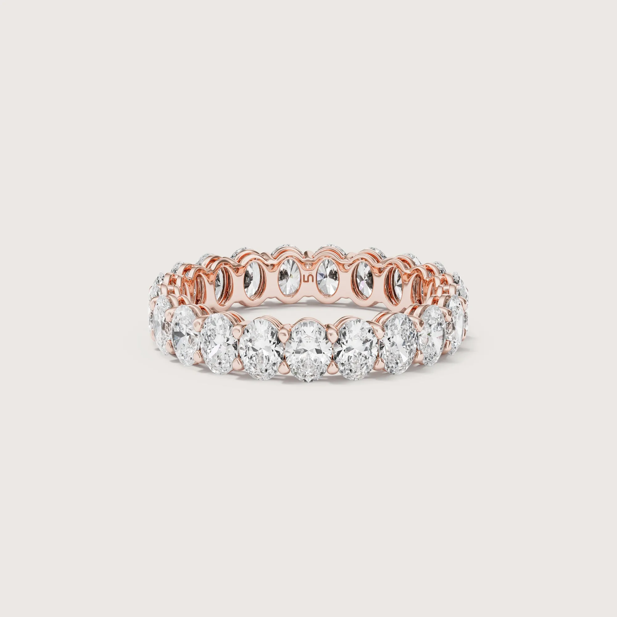 Lilia Oval Diamond Band  | Endless Diamonds