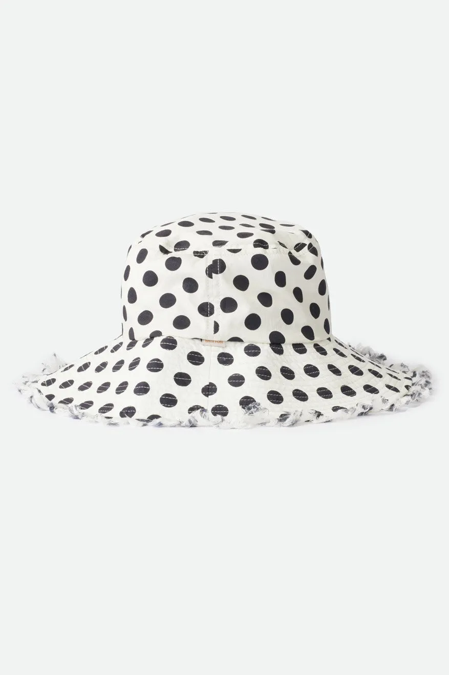 Lisbon Packable Bucket Hat - White/Black