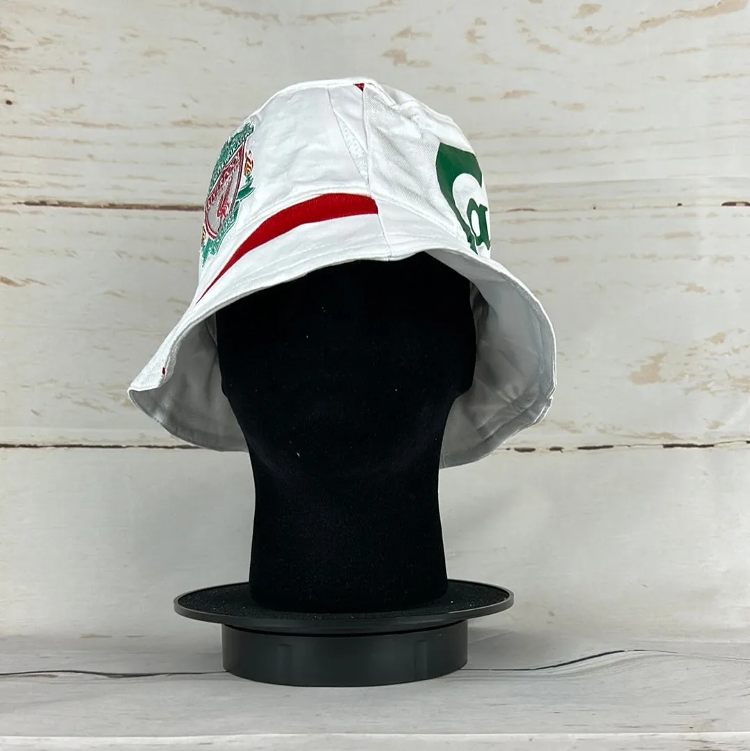 Liverpool 2007-2008 Upcycled Away Shirt Bucket Hat - Vintage