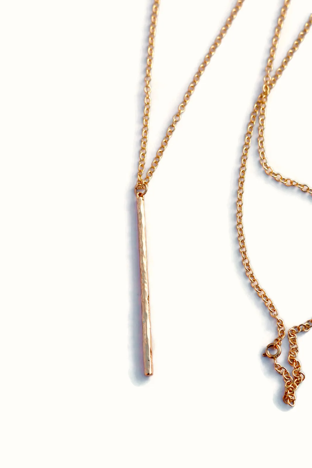 Long Bar Chain Necklace