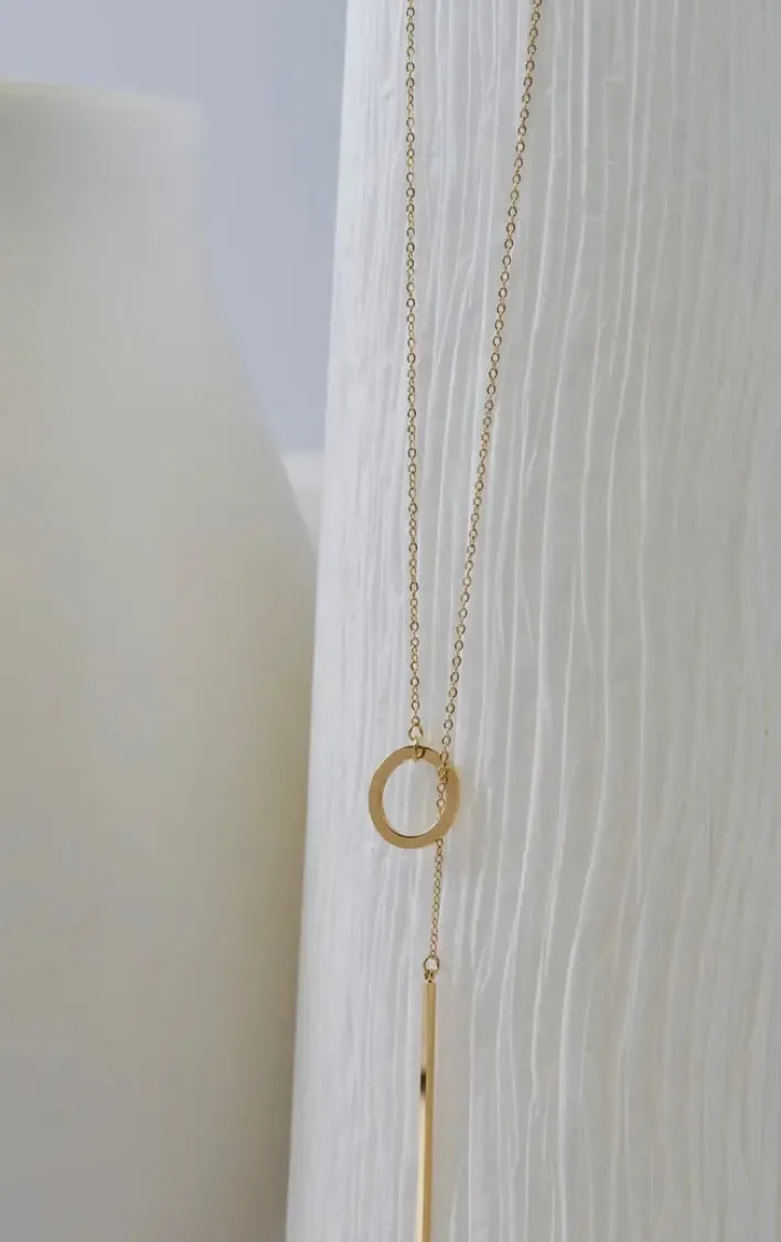 Long Chain Bar Necklace