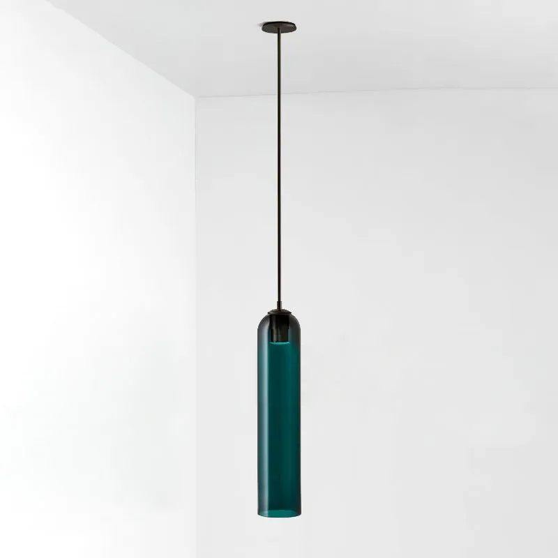 Long Tube Glass Pendant Lamp