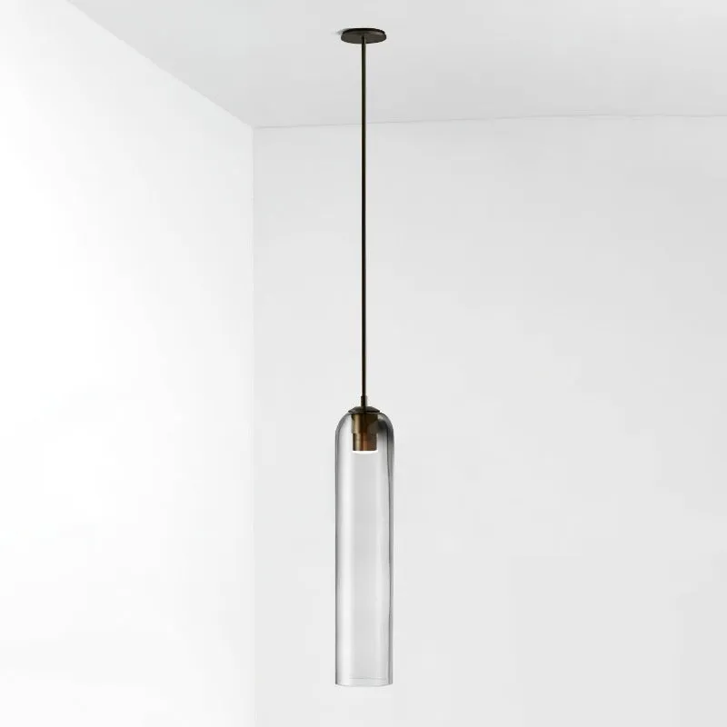 Long Tube Glass Pendant Lamp