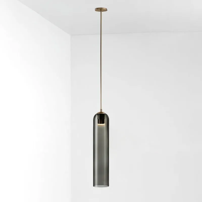 Long Tube Glass Pendant Lamp