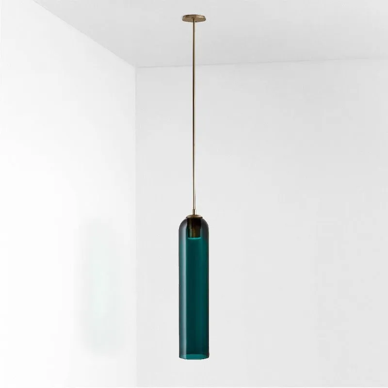 Long Tube Glass Pendant Lamp