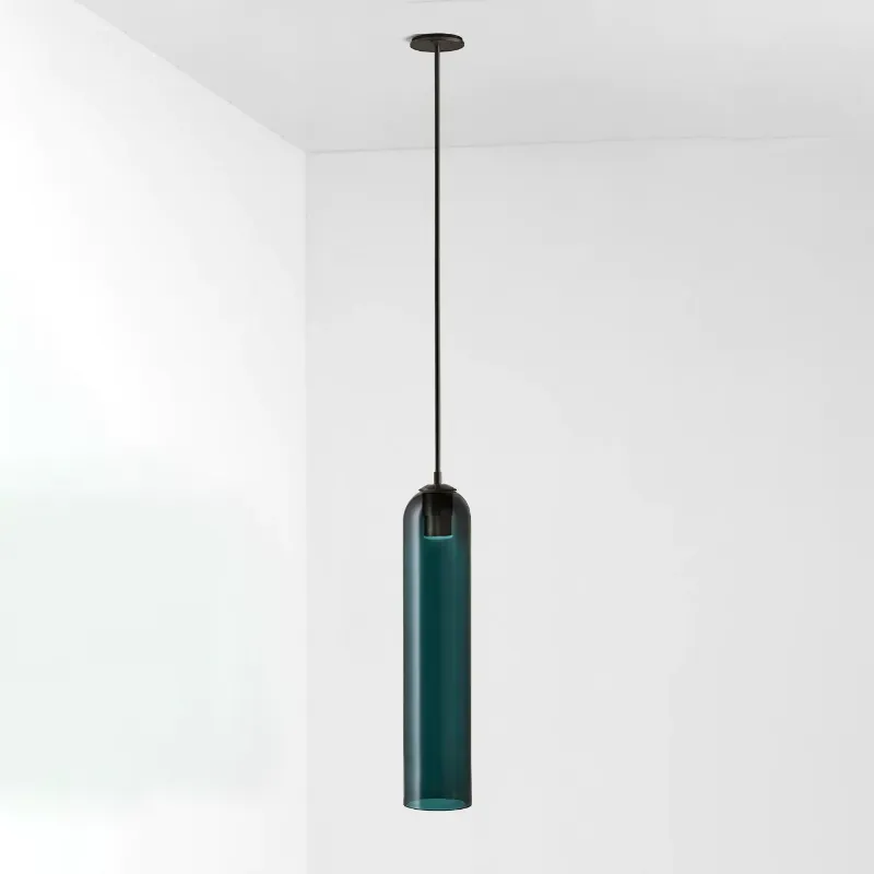 Long Tube Glass Pendant Lamp