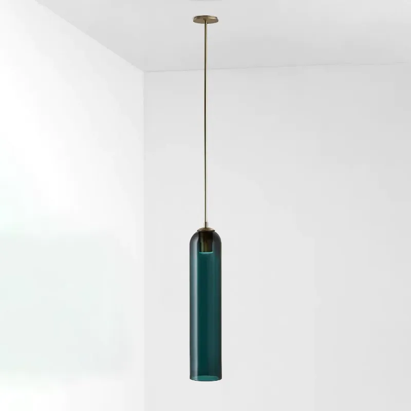 Long Tube Glass Pendant Lamp