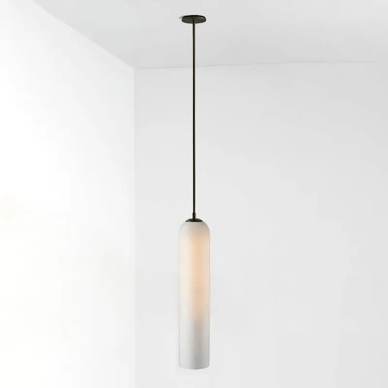 Long Tube Glass Pendant Lamp