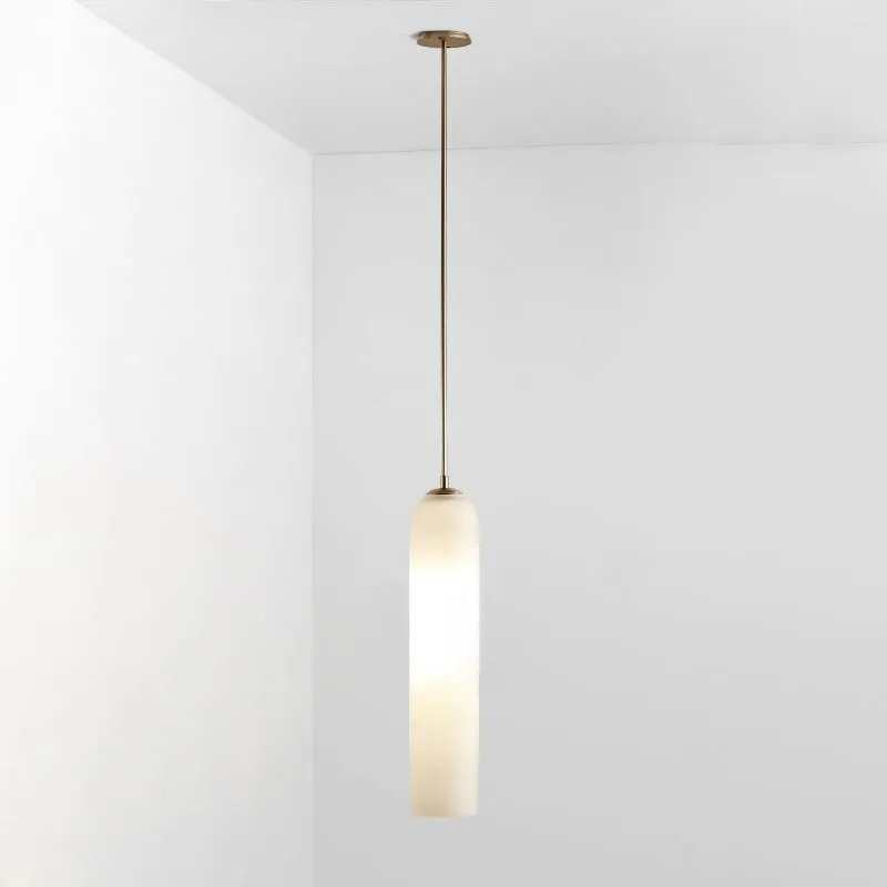 Long Tube Glass Pendant Lamp