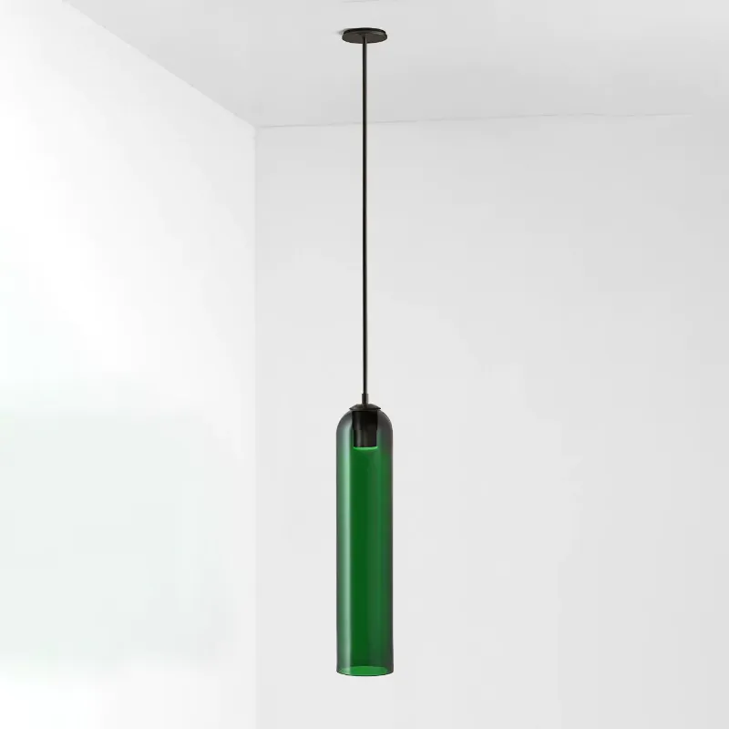 Long Tube Glass Pendant Lamp