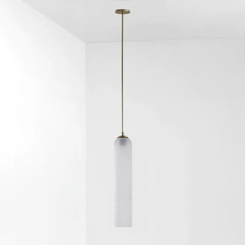 Long Tube Glass Pendant Lamp