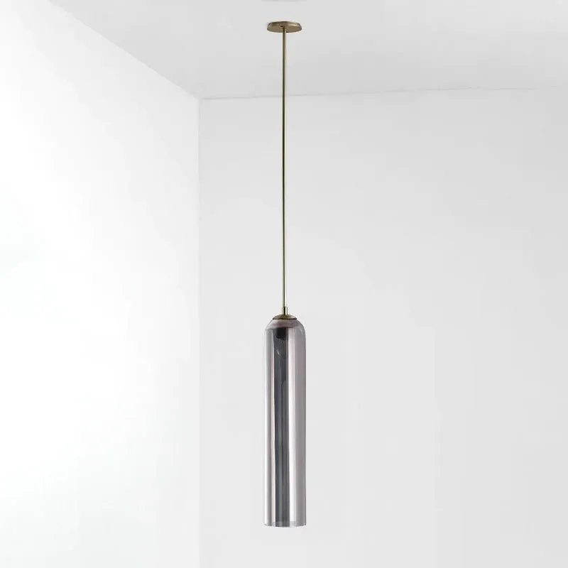 Long Tube Glass Pendant Lamp