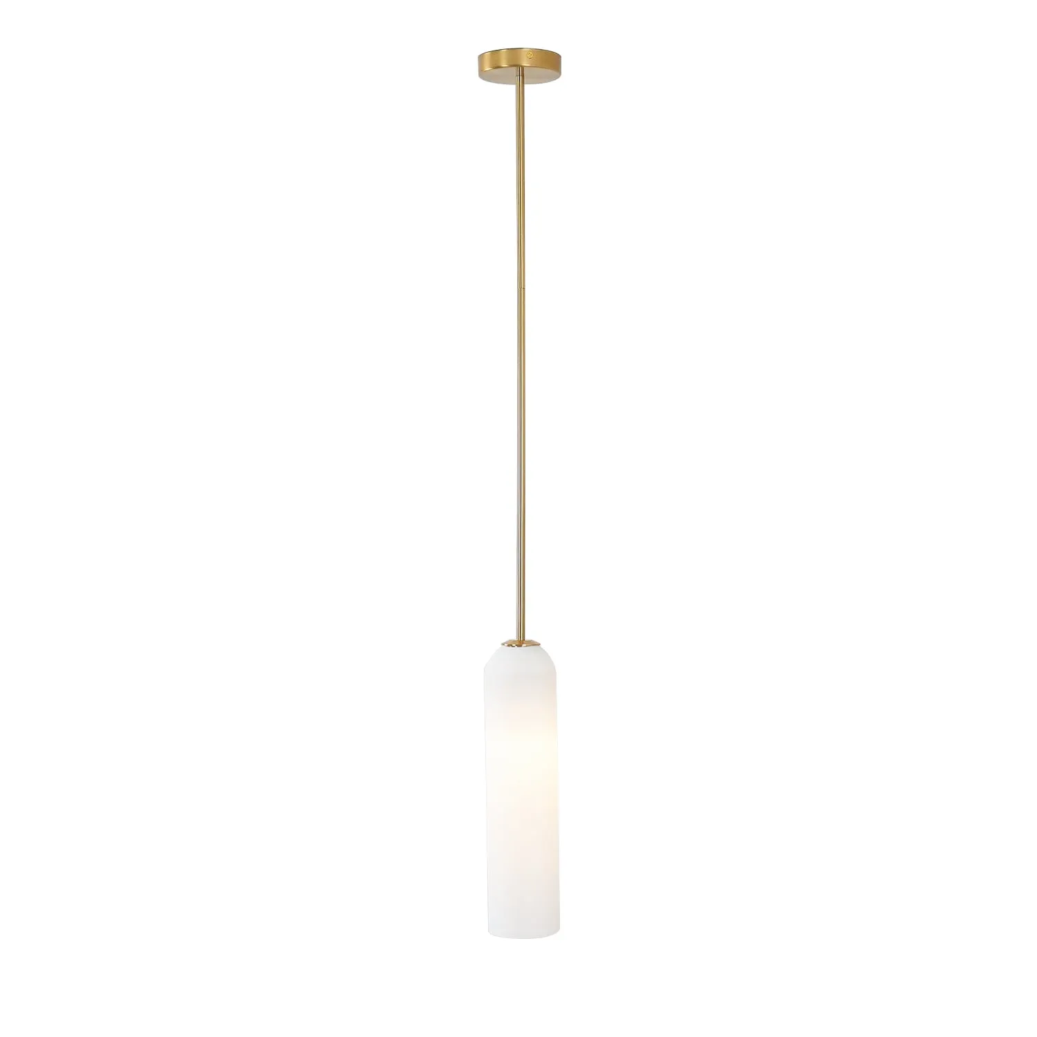 Long Tube Glass Pendant Lamp