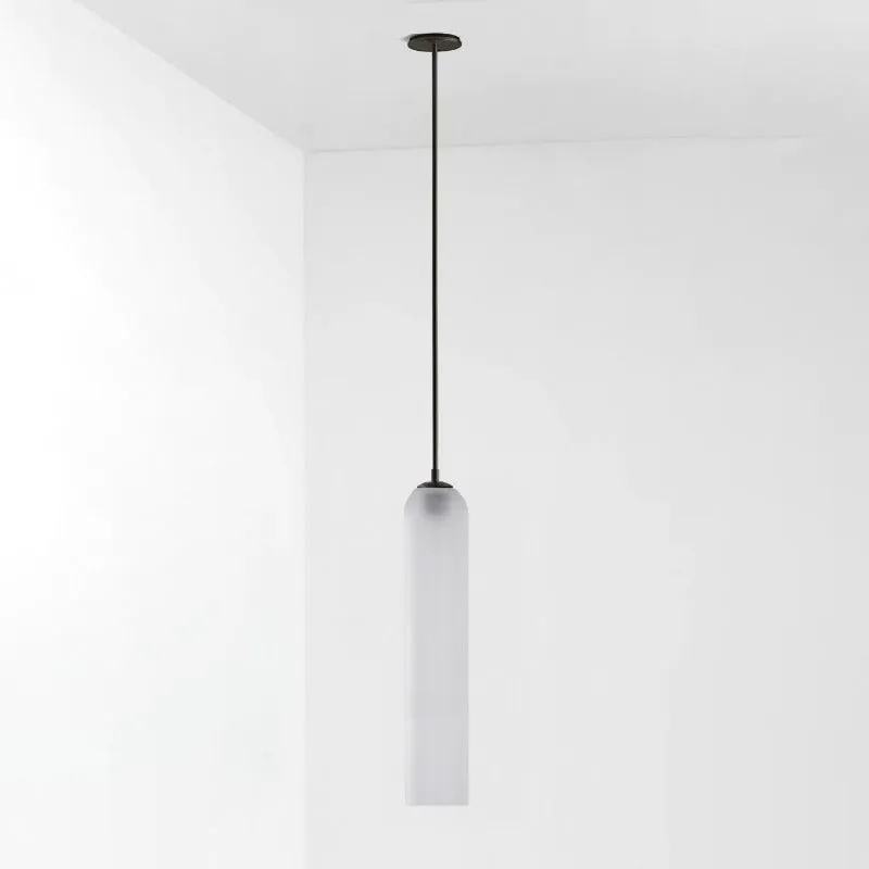 Long Tube Glass Pendant Lamp