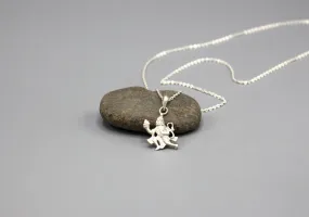 Lord Hanuman Sterling Silver Pendant