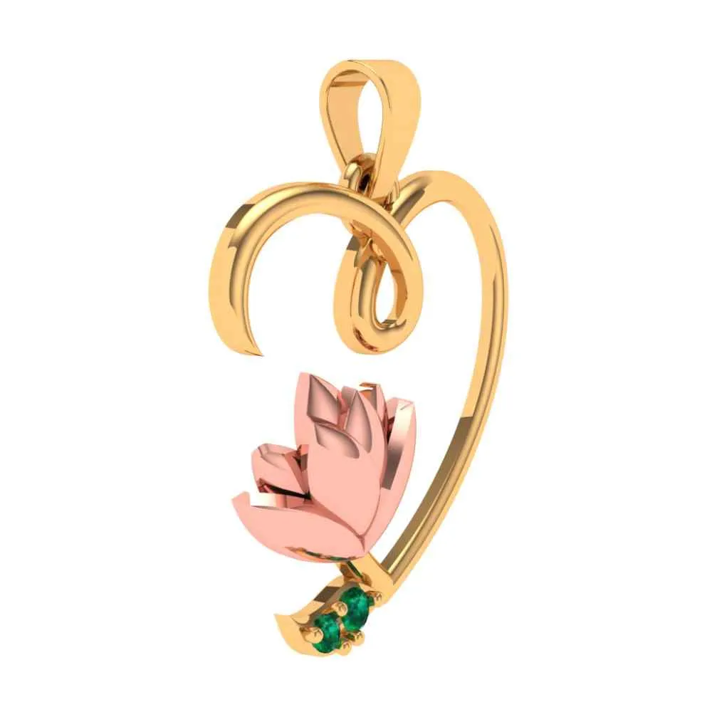 Love Flora Blossom Gold Pendant