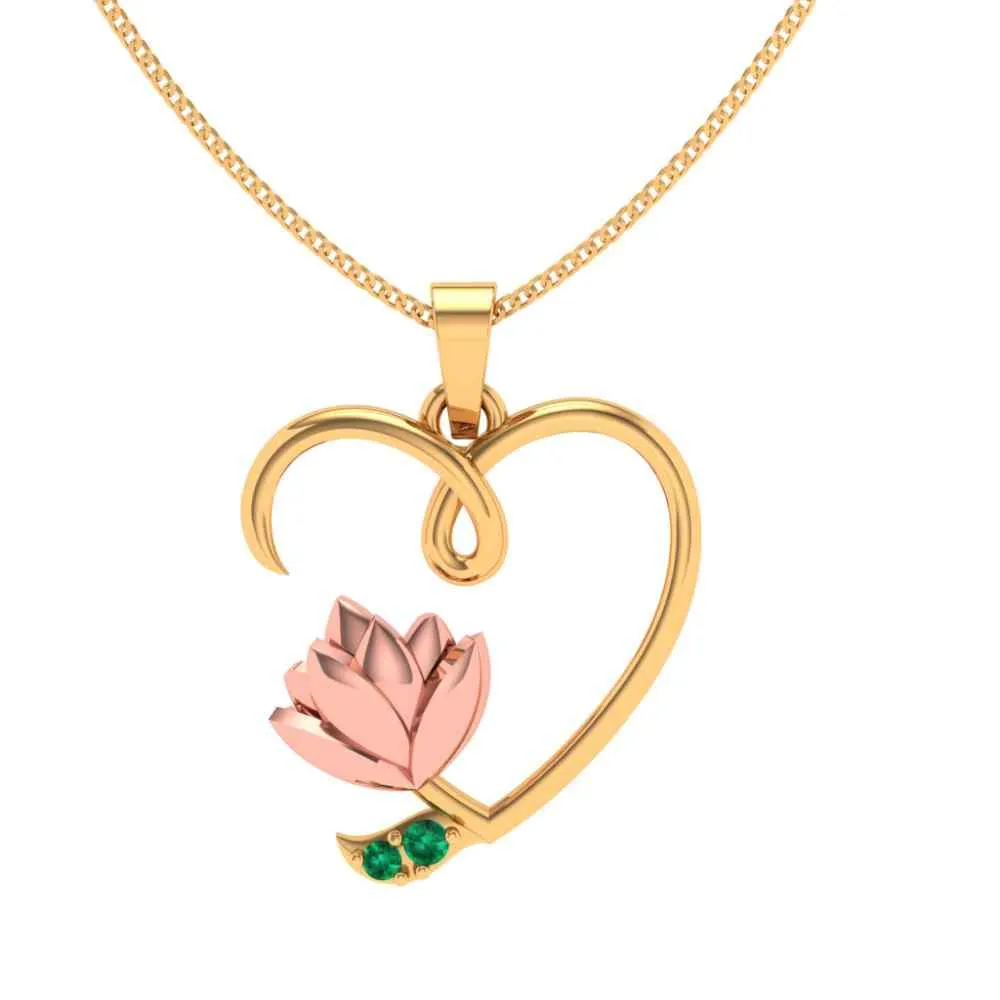 Love Flora Blossom Gold Pendant