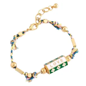 Love Locket Bracelet Green