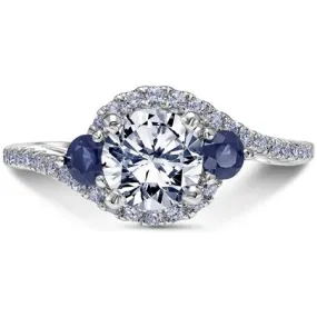 Luminaire Sapphire Twist Engagement Ring