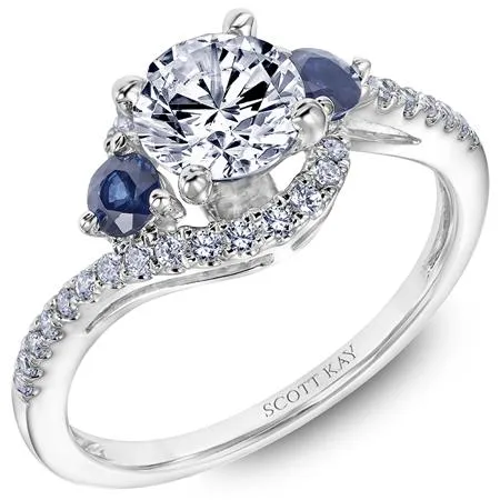 Luminaire Sapphire Twist Engagement Ring