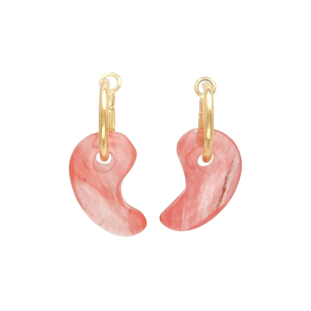 Magatama Gemstone Drop Earrings