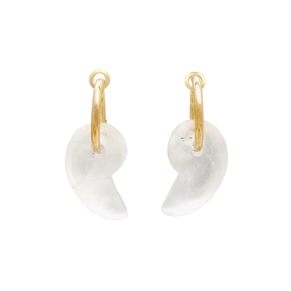 Magatama Gemstone Drop Earrings