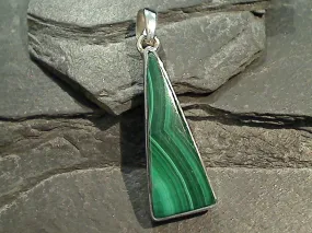 Malachite, Sterling Silver Pendant