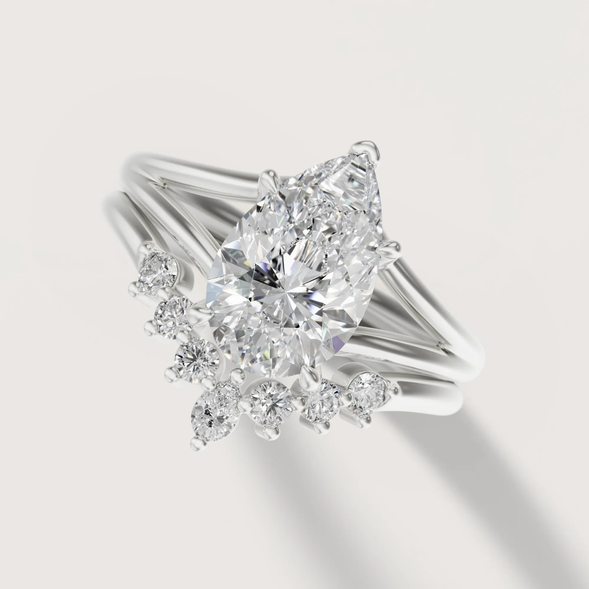 Margot Band Pear | Halfway Diamond