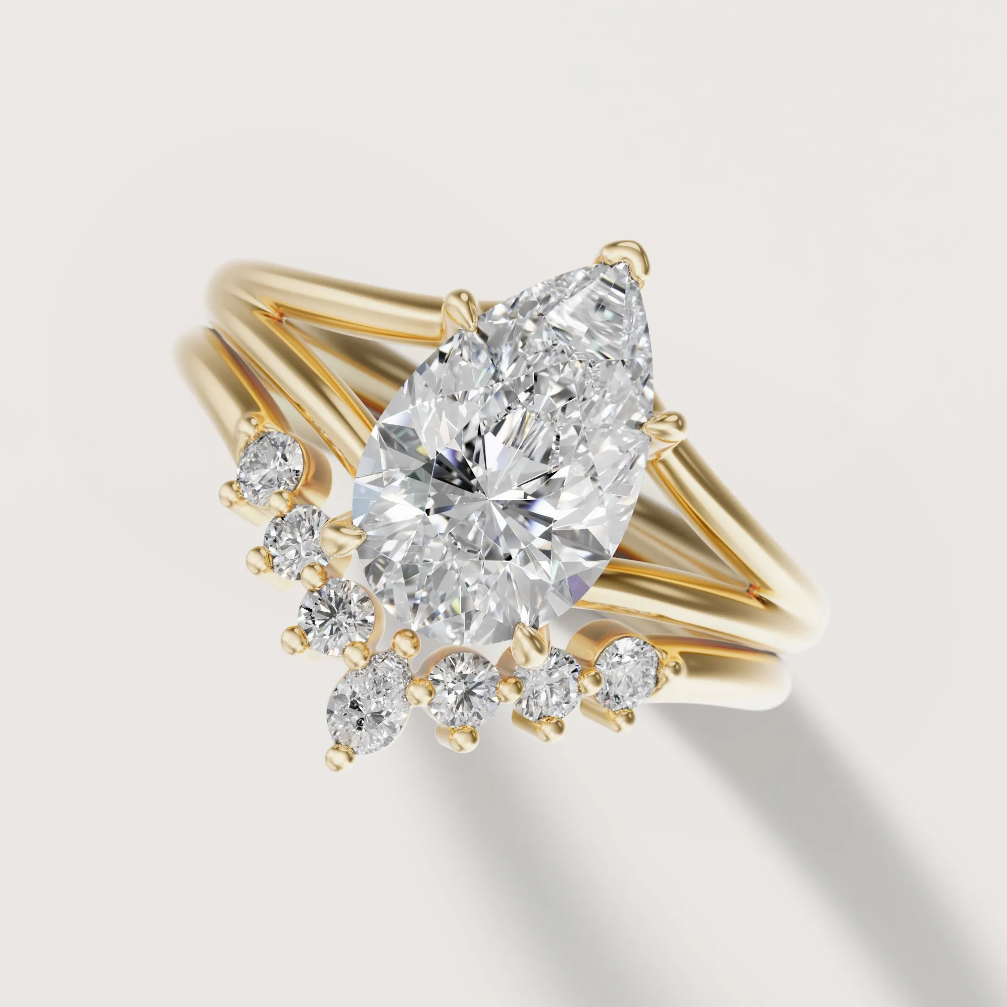 Margot Band Pear | Halfway Diamond