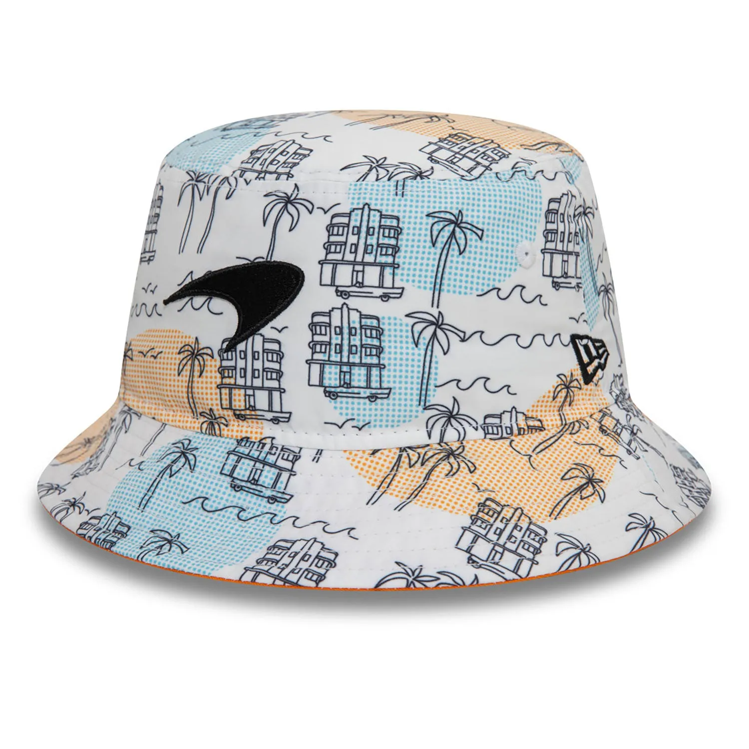 McLaren bucket hat, New Era, Miami, Adult, white, 2024