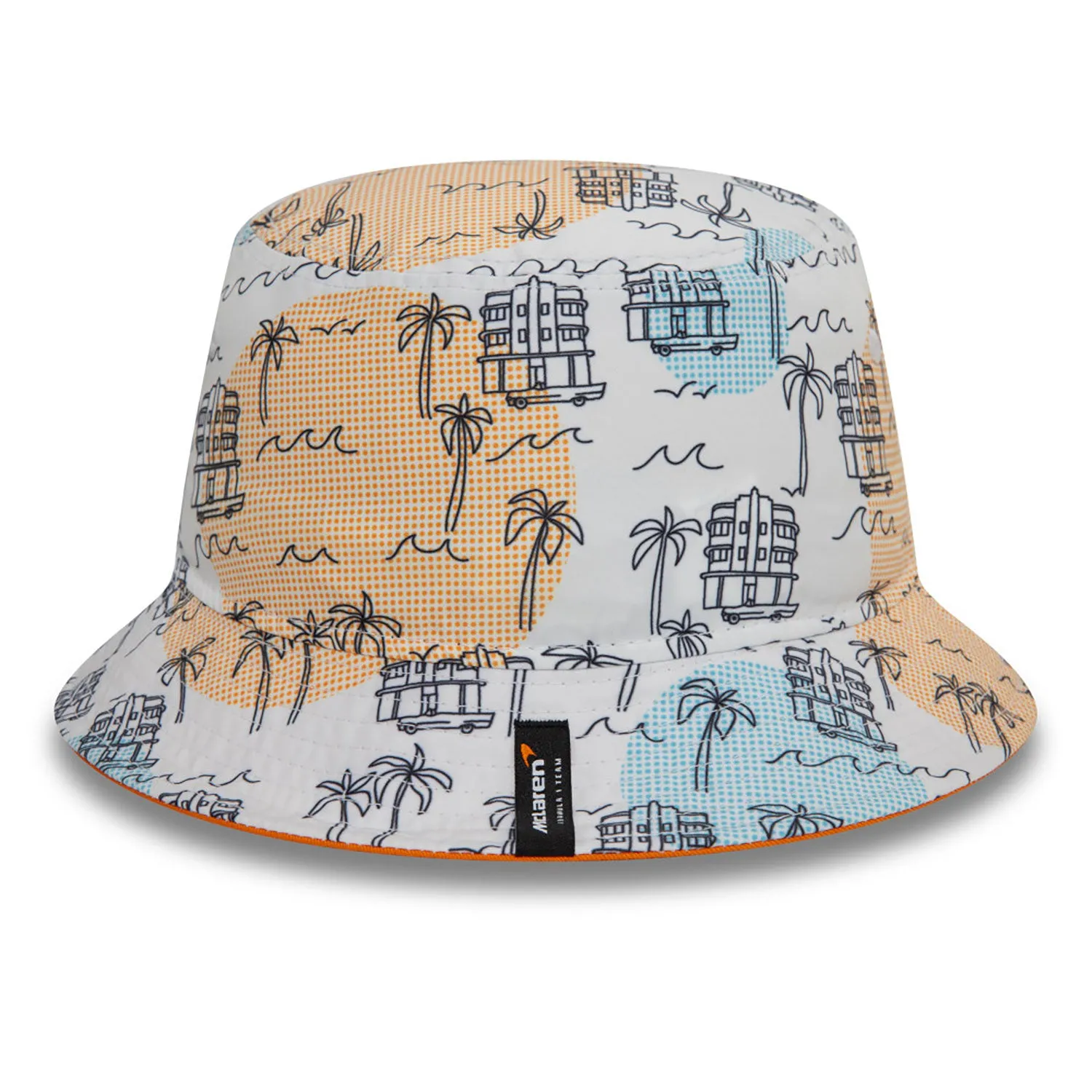 McLaren bucket hat, New Era, Miami, Adult, white, 2024