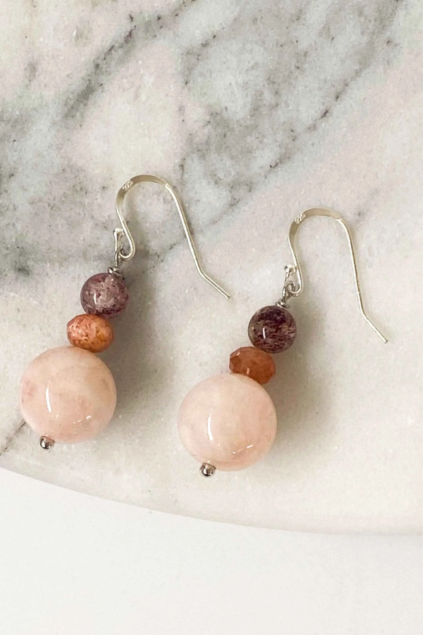 Melissa Earring | Rose Quartz