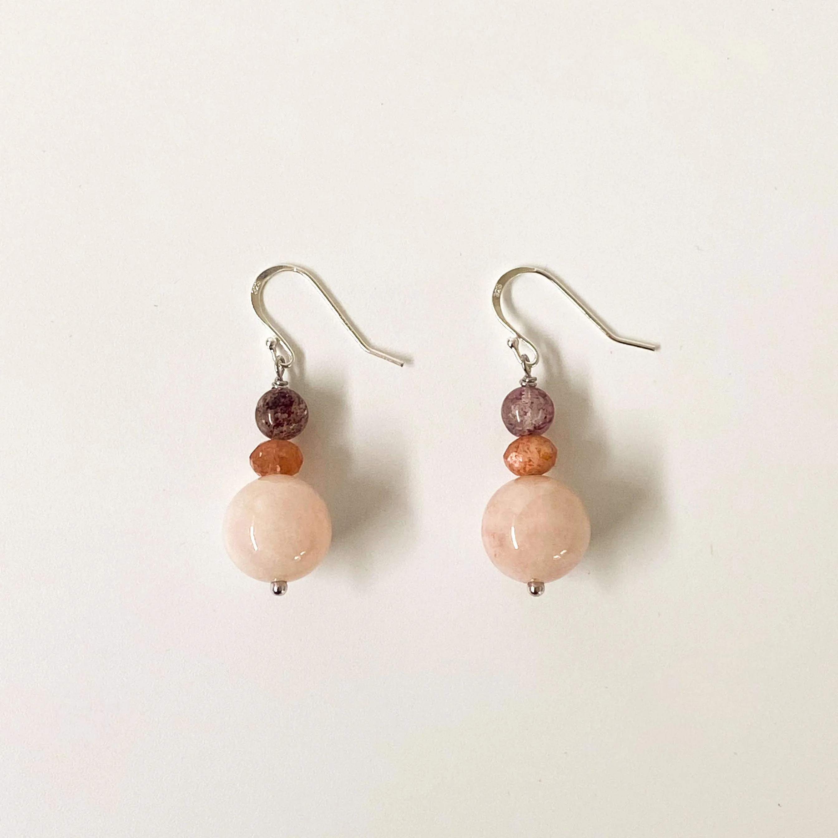 Melissa Earring | Rose Quartz