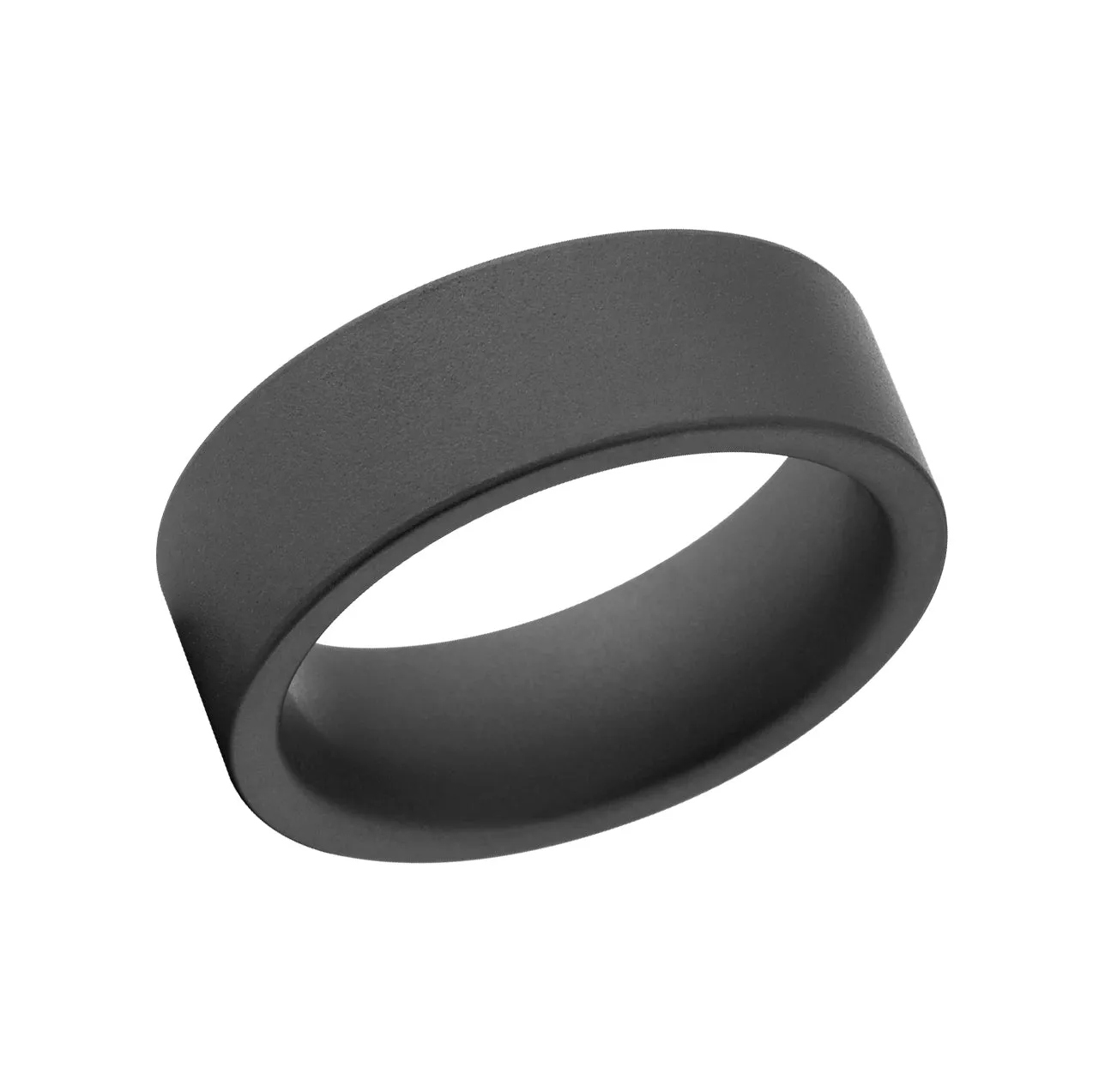 Men's Matte Black Ring - Ceramic Wedding Bands