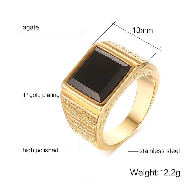 Men's Metal Style Statement Ring