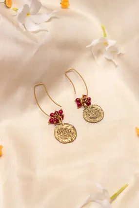 Miharu Dangle Dokar Circle Bead Earrings