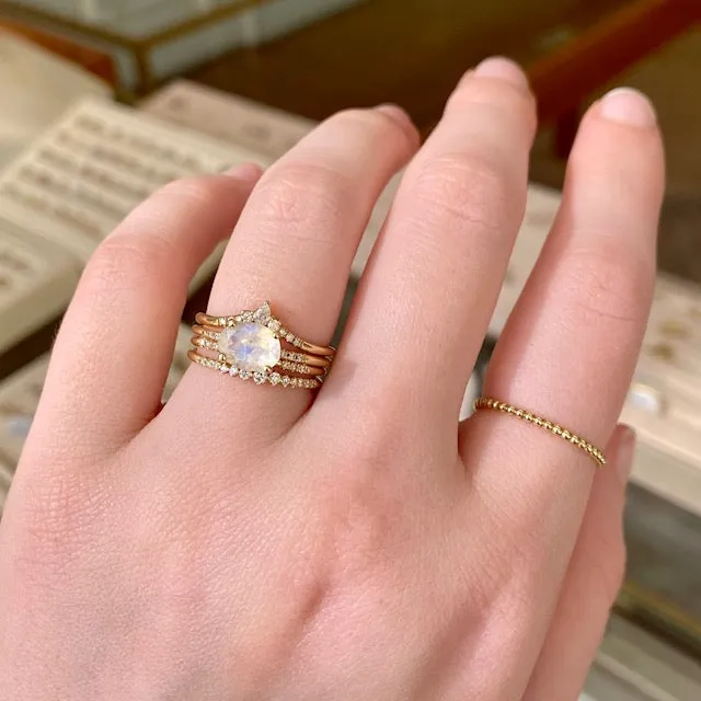 Moonstone Equilibrium Ring (ready to ship option)*