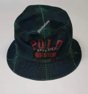 Nwt Polo Ralph Lauren Green Plaid 1993 Born & Bred Bucket Hat