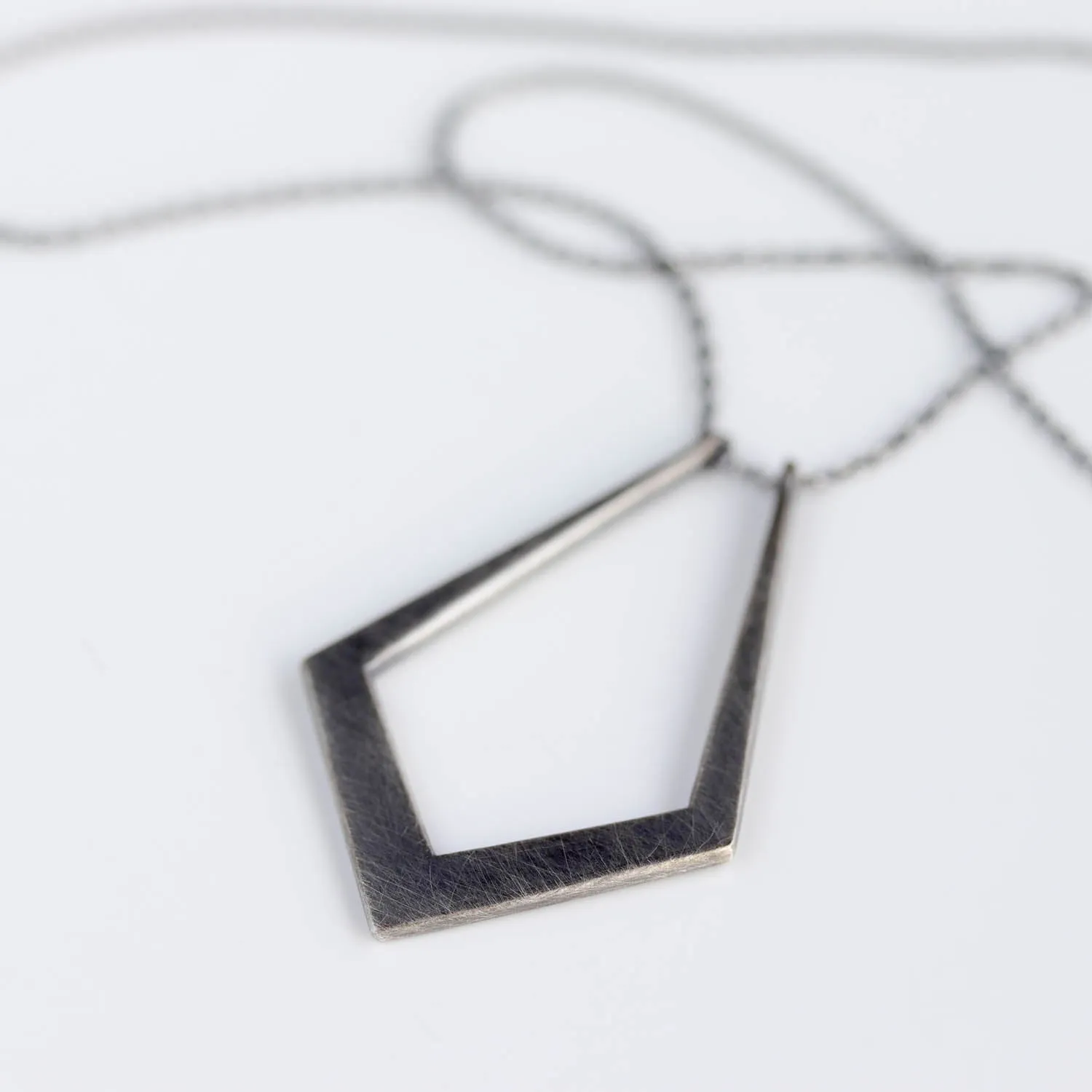 Oblique Magic Ring Holder Necklace