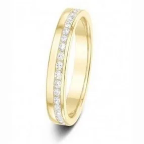 Off set Brilliant cut band .25ct