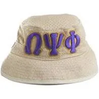 Omega Psi Phi Bucket Hat (Purple or Khaki)