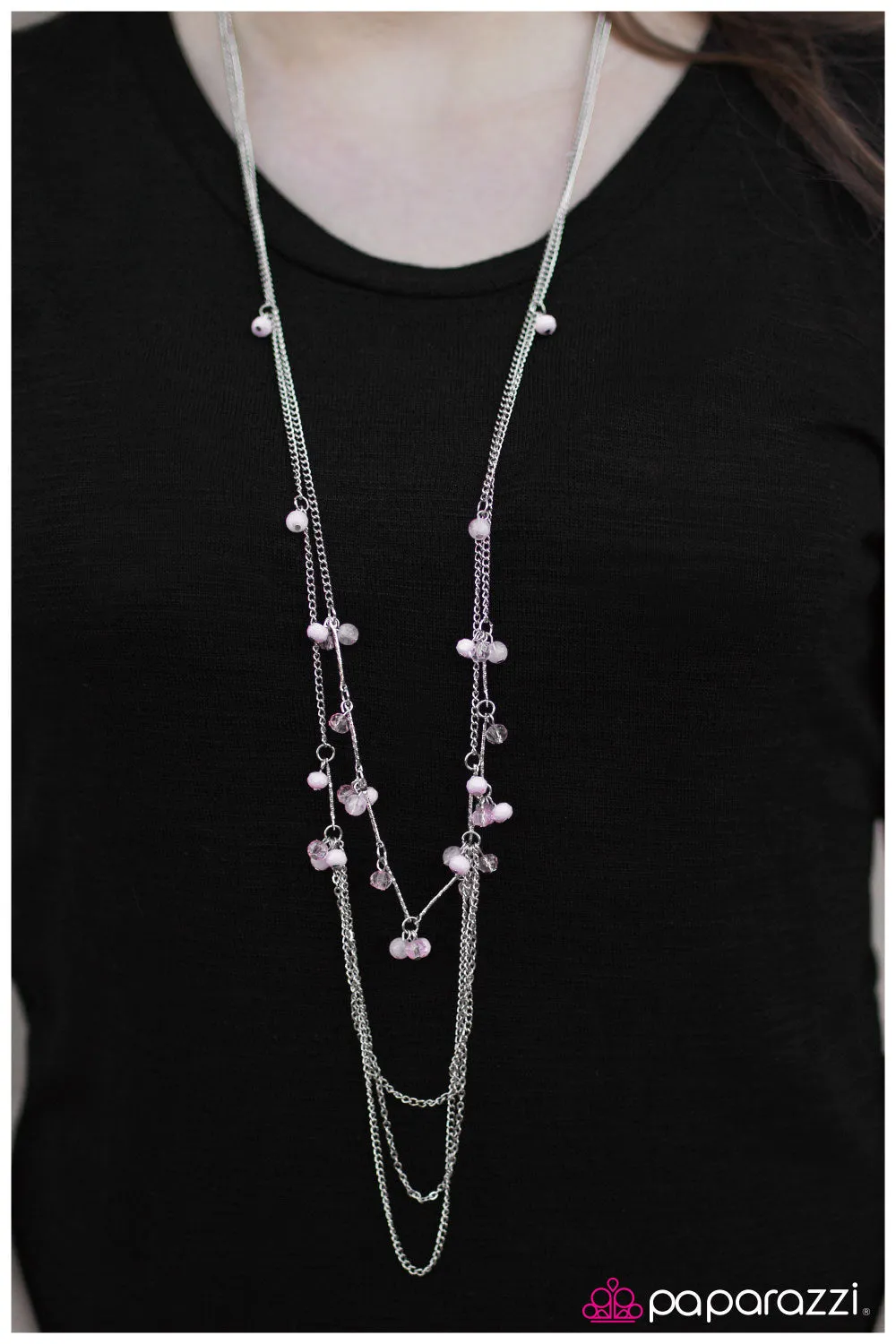 Open Door Jewelry - An Air of Sophistication - Pink Necklace - Paparazzi Accessories