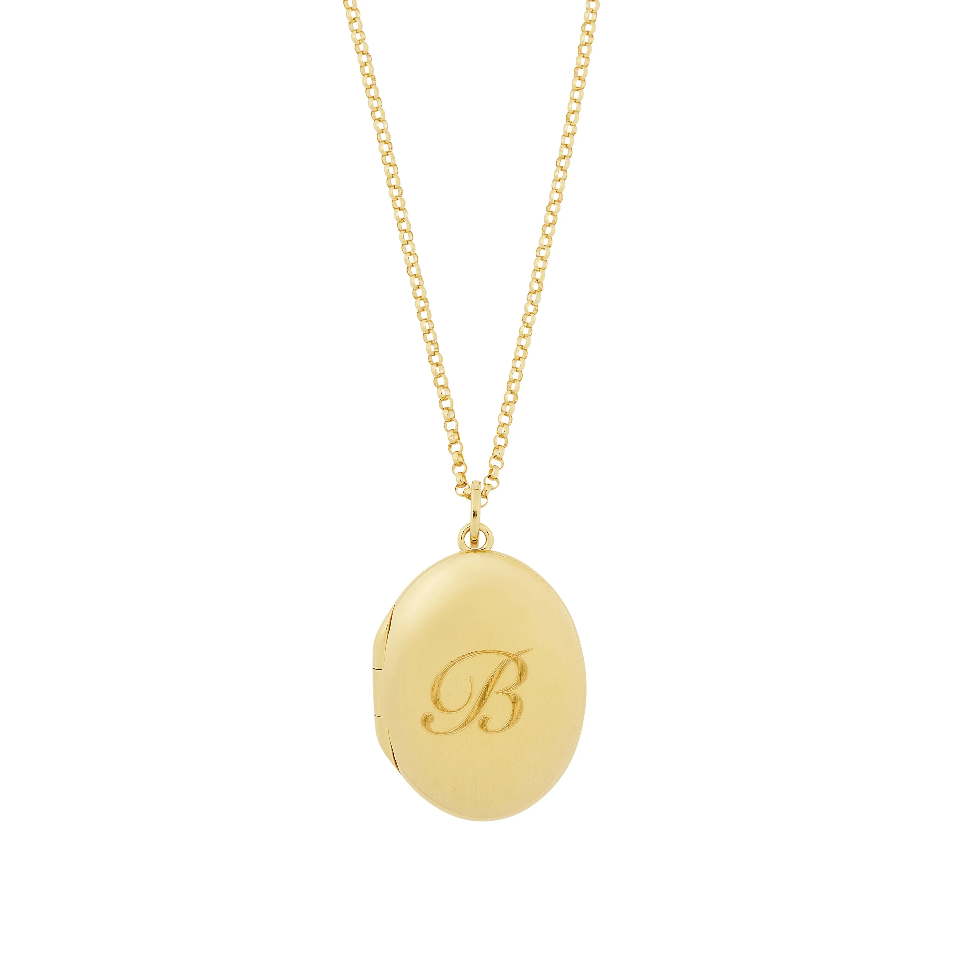 Oval Personalized Locket Necklace