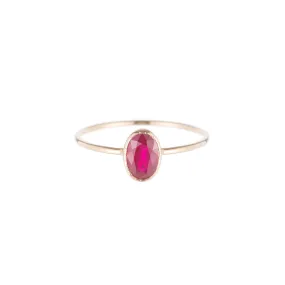 Oval Ruby Wisp Ring