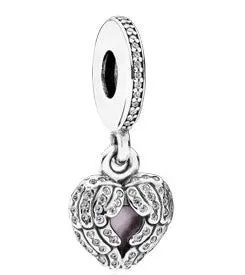 Pandora Angel Wings Pink Enamel Locket Charm -  791737CZ