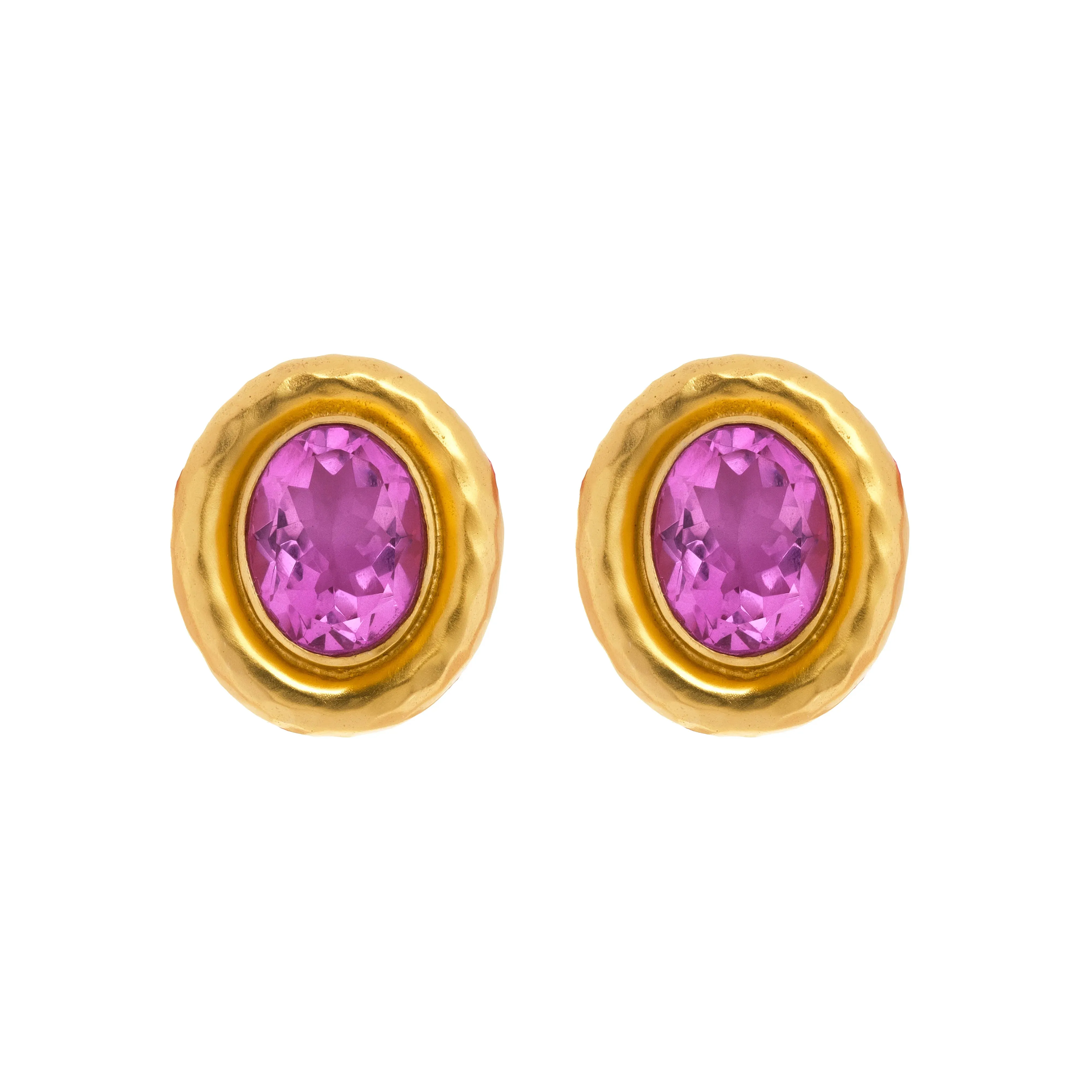 Paros Pink Quartz Earrings