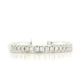 Pavé set brilliant cut band .16ct